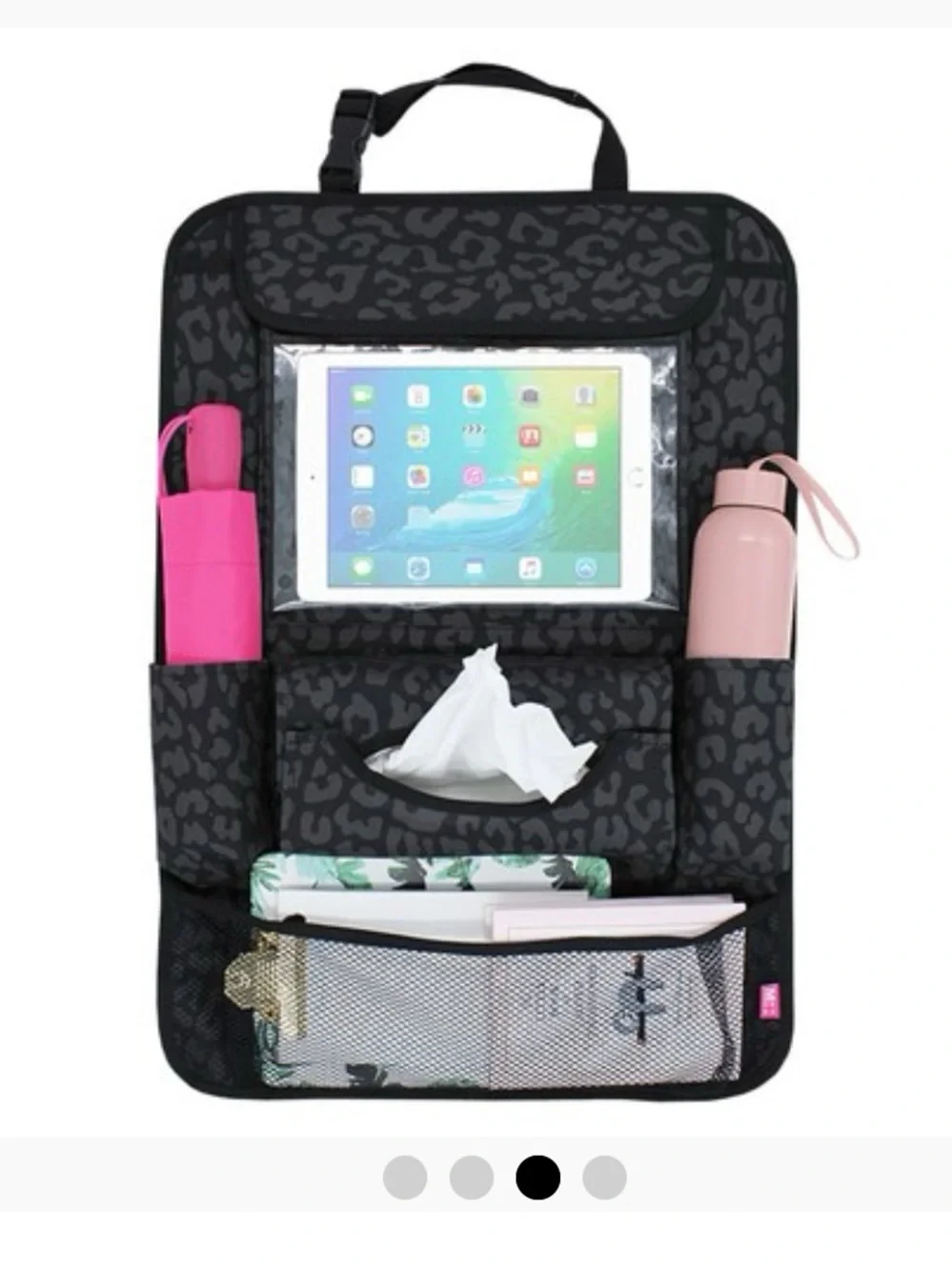Leopard-Print Travel Organizer Bag